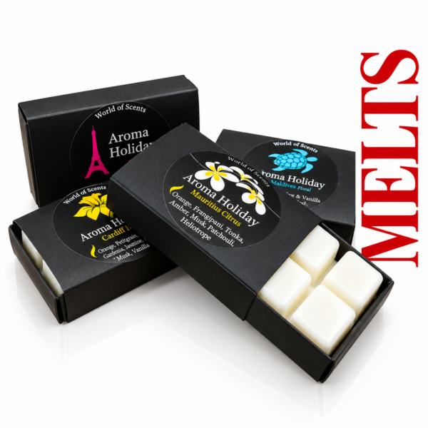 Luxury soy Wax Melts uk triple pack bundles by AromaHoliday Yorkshire. Mix and match gifts