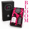 AromaHoliday Bloom Paris gift set with Pink Pepper and Rose wash, lotion and matching travel tin candle.