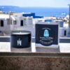Heraklion Crete Islands Travel retail scented candle tin gift by Aromaholiday