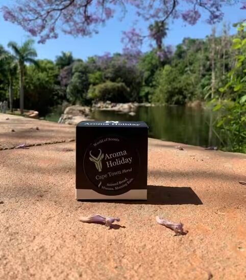 AromaHoliday travel inspired candle Cape Town Soy Candle Tin