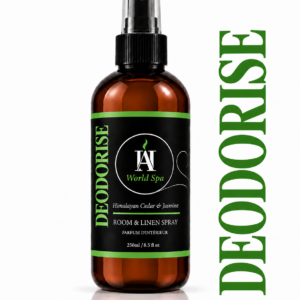 AromaHoliday World Spa Room Spray body green woody RESTORE with fresh himalayan Cedar and Jasmine fragrance. Deodorise home option catagory