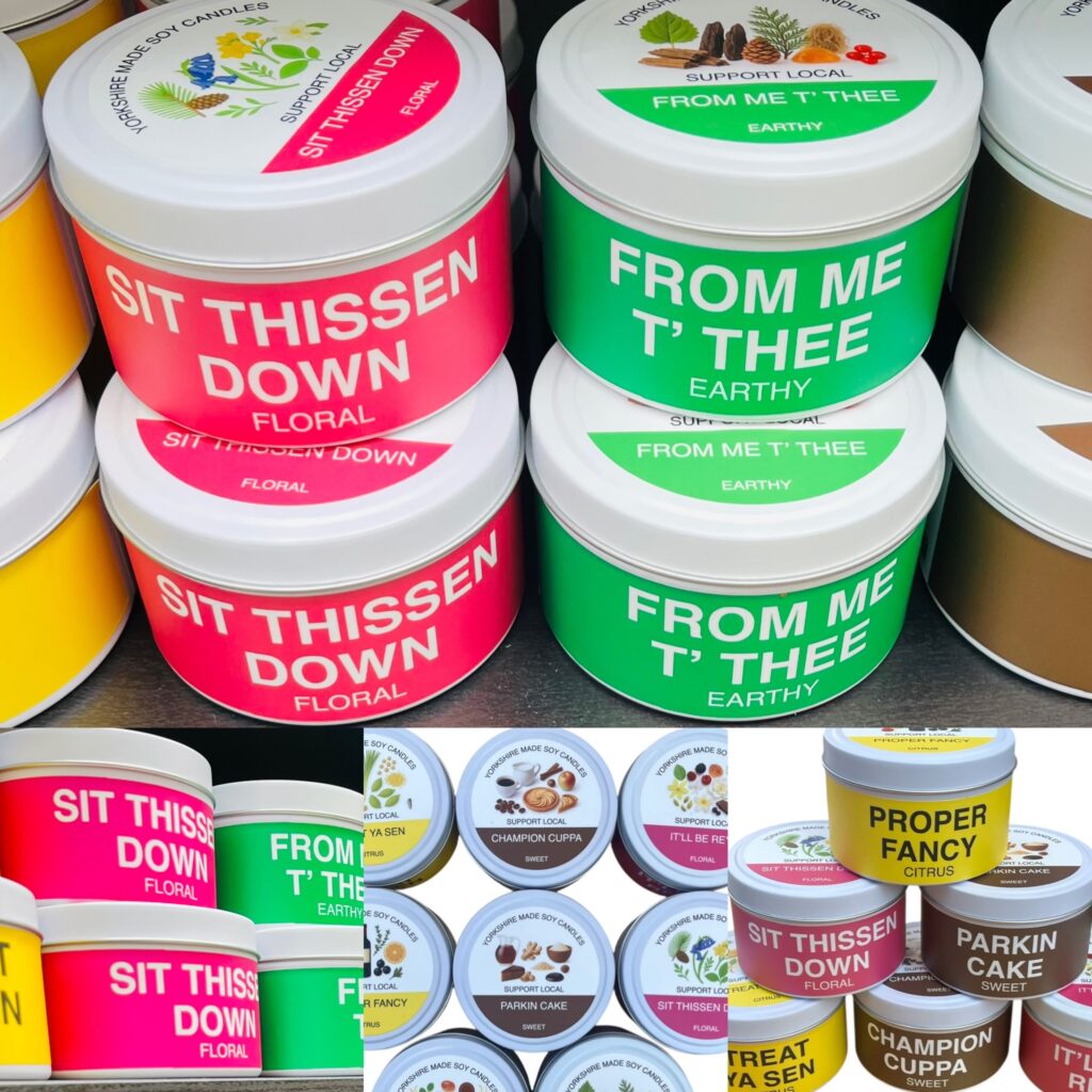Yorkshire Candle range of soy candles 