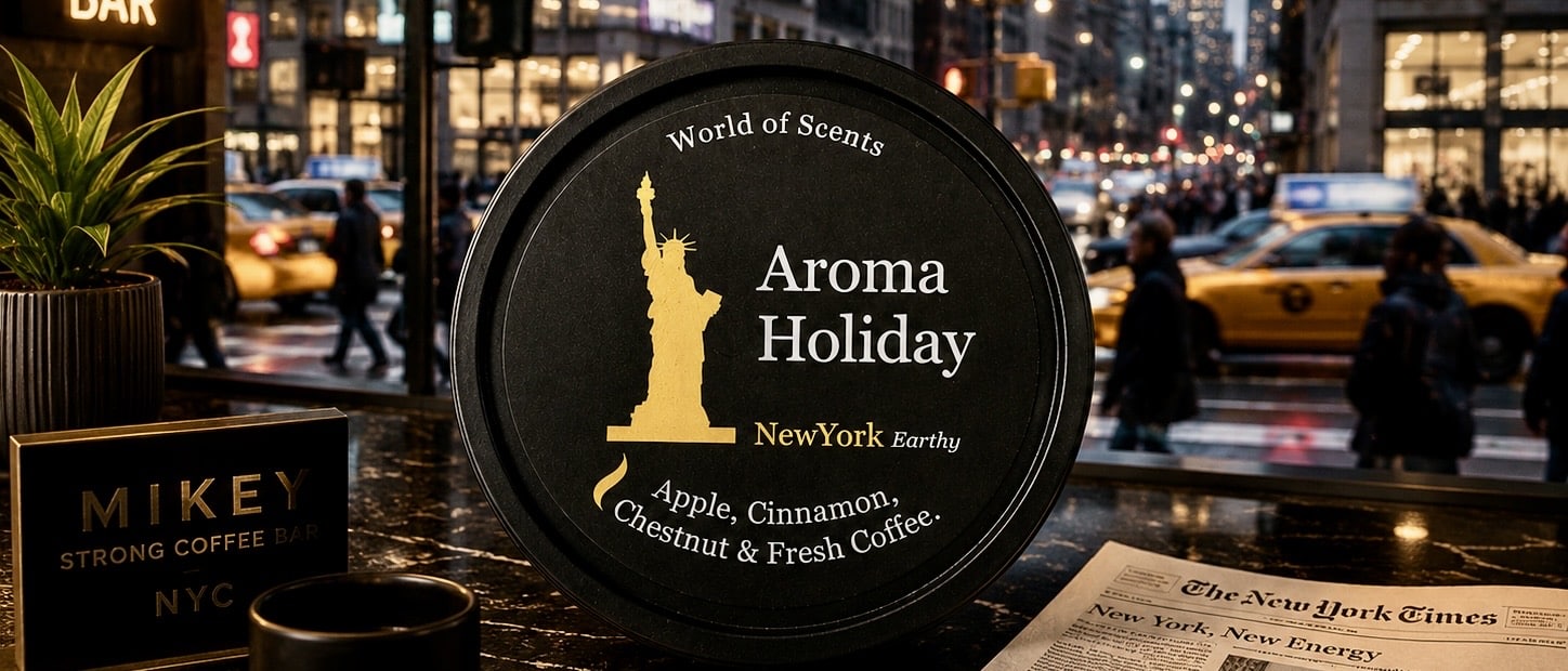 New York City USA Travel Luxury coffee Home Fragrance soy candle, Reed diffuser, wax melt gifts by AromaHoliday UK