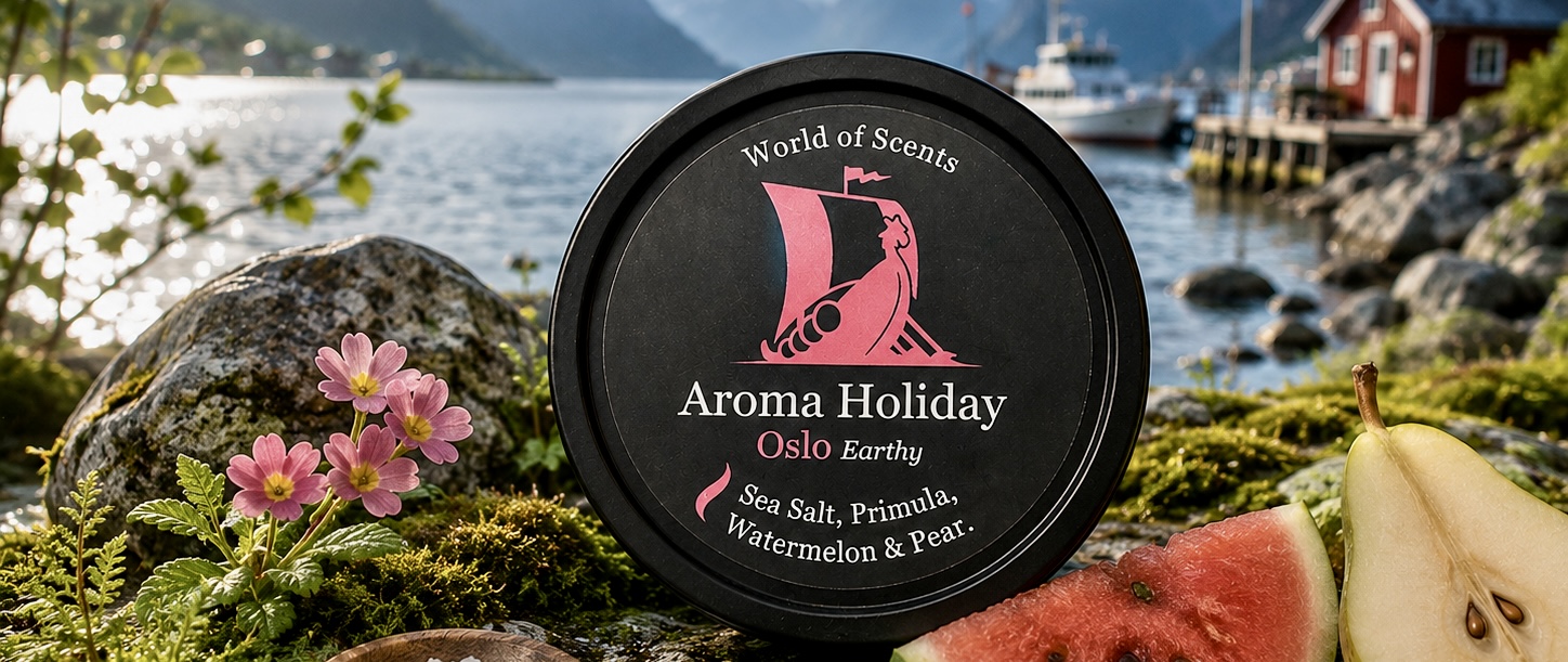 Oslo Norway Travel Luxury Home Fragrance soy candle, Reed diffuser, wax melt gifts by AromaHoliday UK
