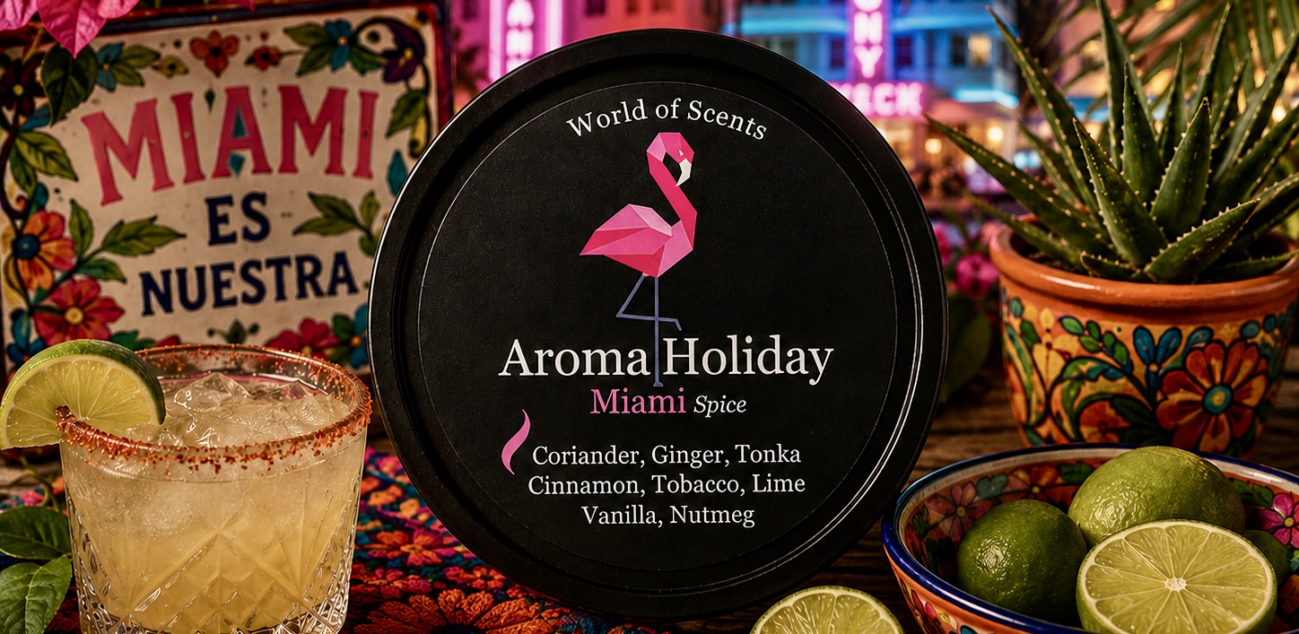 Miami Florida USA Travel Luxury Home Fragrance soy candle, Reed diffuser, wax melt gifts by AromaHoliday UK