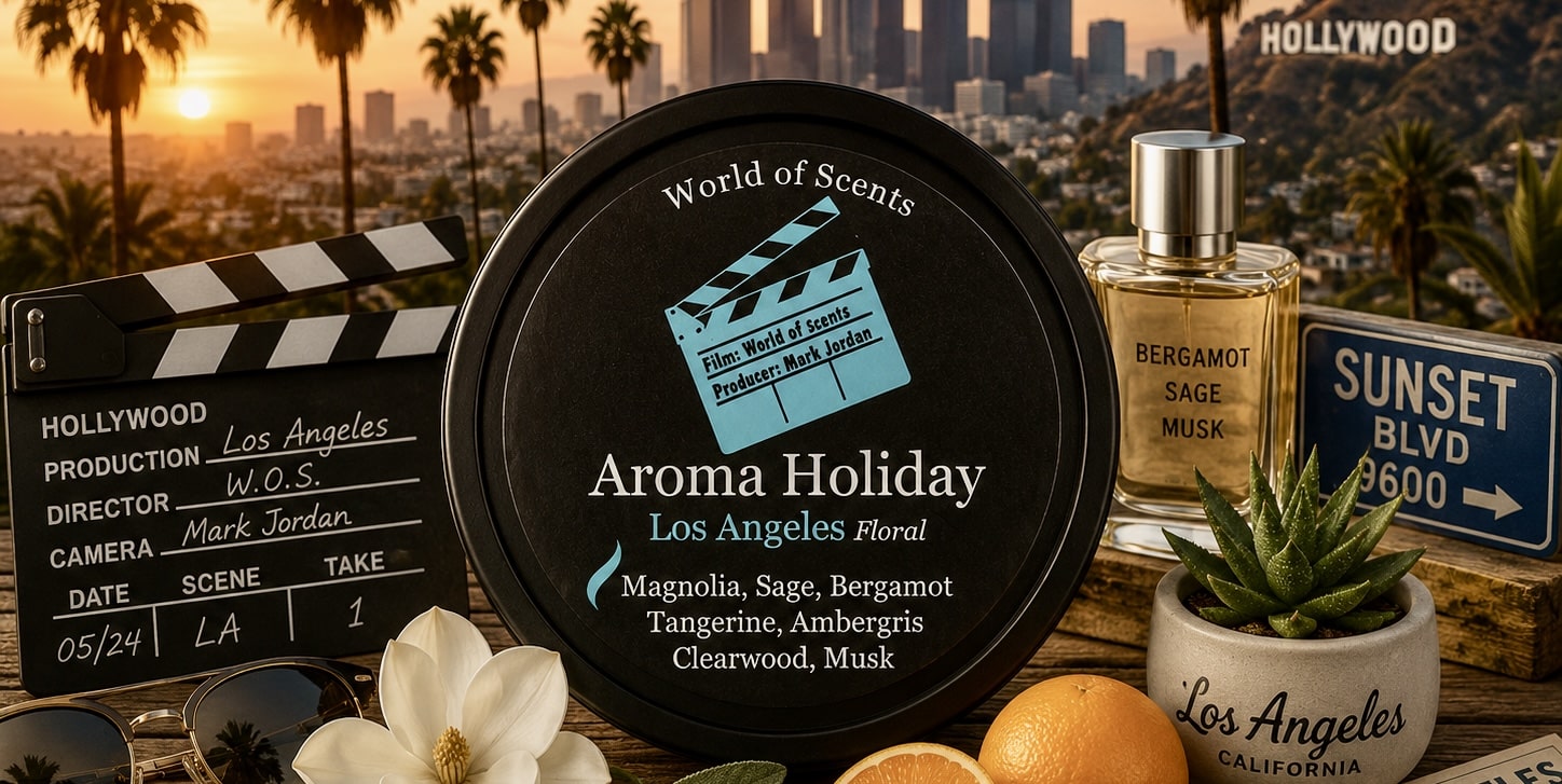 Los Angeles California USA Travel Luxury Home Fragrance soy candle, Reed diffuser, wax melt gifts by AromaHoliday UK